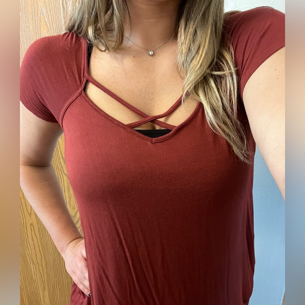 Burnt orange women’s top